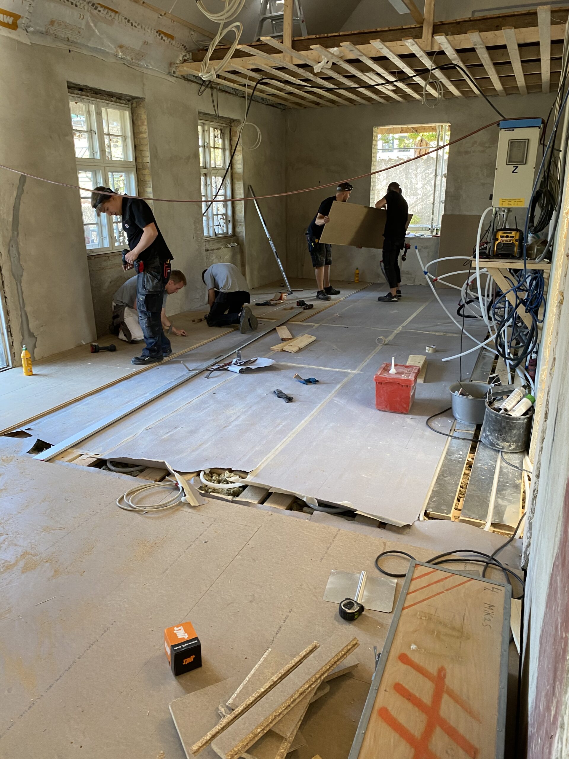 Henrik Kaltoft på byggeplads